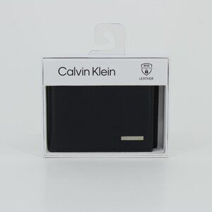 Calvin Klein Men's Leather RFID Bifold Wallet - Black - NWT
